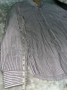 MANGO MAN Men's Striped Shirt