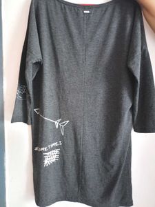 Cute soft summer Graphic Print Tunic Dress with sp