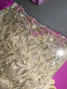 Sparkling Pink &amp; Gold Lehenga Choli Set