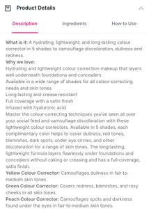 e.l.f. Full coverage Colour Corrector