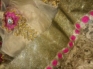 Party Wear Golden 3 piece suit