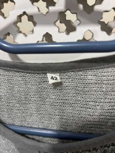 Unique Grey Textured Top
