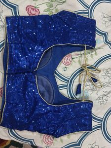 Stunning Blue Sequin Blouse