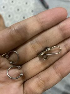 desi indian Nose Ring &amp; Earring Set