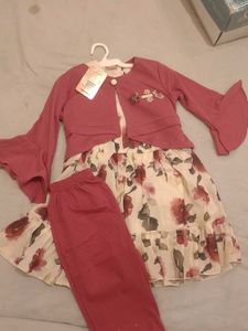 Little Baby Girls' Floral Dress &amp; Jacket Set