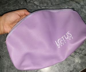 Lotus Professional Makeup Pouch. Big Size. Lavender Colour