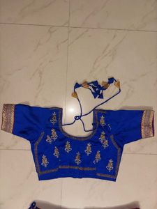 Stunning Blue &amp; Pink Embroidered Lehenga Choli