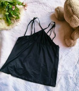 Satin Halter Neck Tank Top
