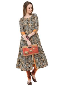 🧡🖤kalamkari Print Kurta
