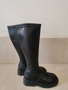 Black Knee-High Boots