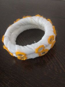 Handmade Mirror Work Bangles Set