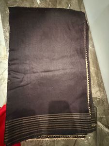 Elegant Brown Saree with Geometric Pattern