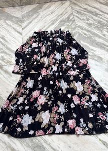 Floral Print Off-Shoulder Dress