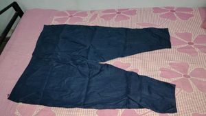khadi cotton dark 🌑 blue woman pant stiched