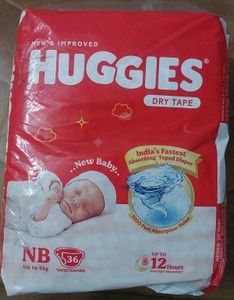 Huggies Dry Tape Diapers NB - 36 Piece