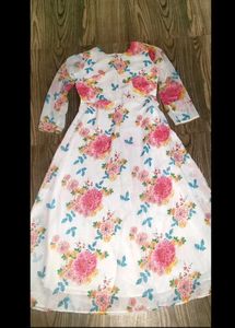 Floral Print Anarkali Suit