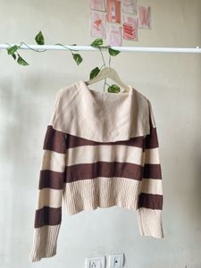 Striped Knit Sweater