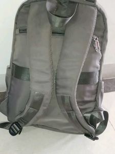 Stylish Grey Nylon Backpack