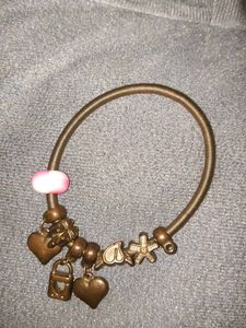Charm Bracelet with Heart &amp; Lock