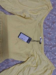 Yellow Off-Shoulder Dress