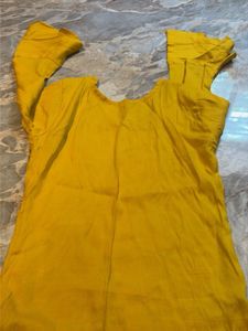 Yellow Embroidered Kurta