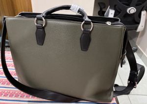 Stylish green branded Tote/laptop Bag