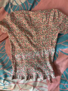 Floral Print crop top from zudio Y2K