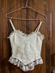Elegant Lace Corset Top