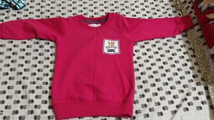 Cute Pink "Happy" Sweatshirt