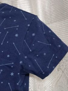 Blue Patterned T-Shirt