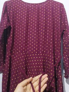Anarkali Solid Kurta