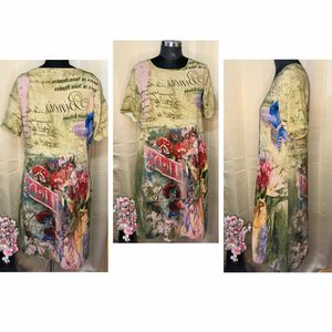 Vibrant Floral Print Midi Dress