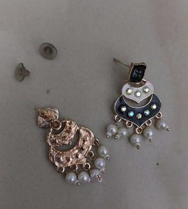 Designer Pearl Dangle Earrings