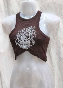 Graphic Crop Top