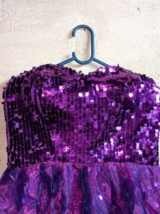 Celebrity Sequin Party Dress Mini Purple 💜