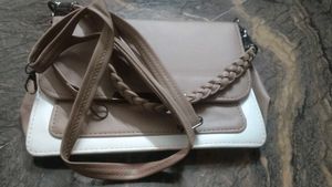 Stylish Two-Tone Crossbody Bag