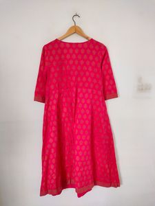 Rose Pink Printed Kurta (Women's)