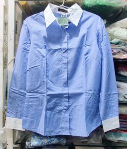 Classic Blue Striped Button-Up Shirt