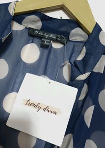 Poly Georgette Long Branded Top