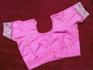 Dark Pink Silver Zari Saree Now ₹4500