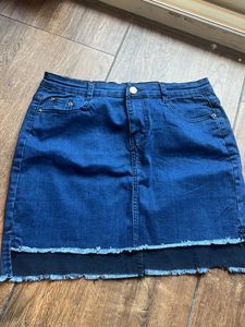 Denim Short Skirt - New Waist 28 inches