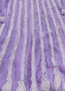 Lavender Embroidered Kurta