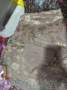 Embroidered saree
