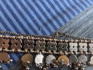 multi colored oxidised necklace