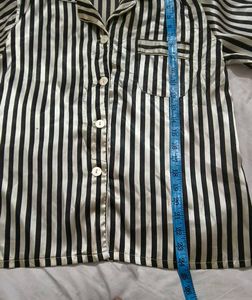 Very Amazing Satin Shirt With Shorts