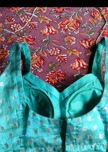 Beautiful Teal Lehenga Choli Set