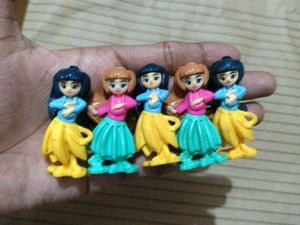 Set of 9 Kinder Joy Doll figures