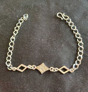 Archies Silver Plated AD Bracelet Adjustable Lock