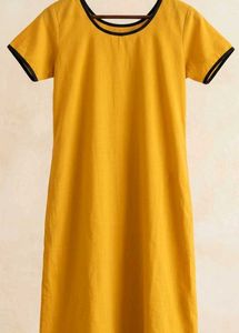 Yellow Kurta Set with Printed Dupatta