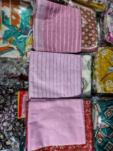Pink Dress Material Free Size Unstitched Suite